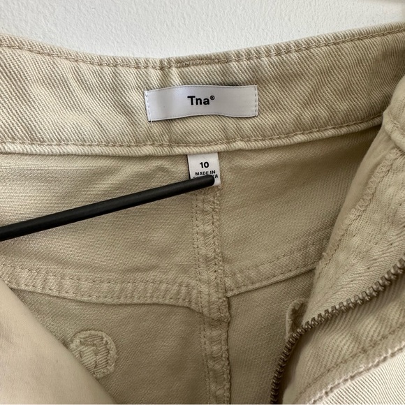 BNWT ARITZIA TNA Campbell Pant - High-Waisted Twill Pants, Size 10 - Picture 5 of 8